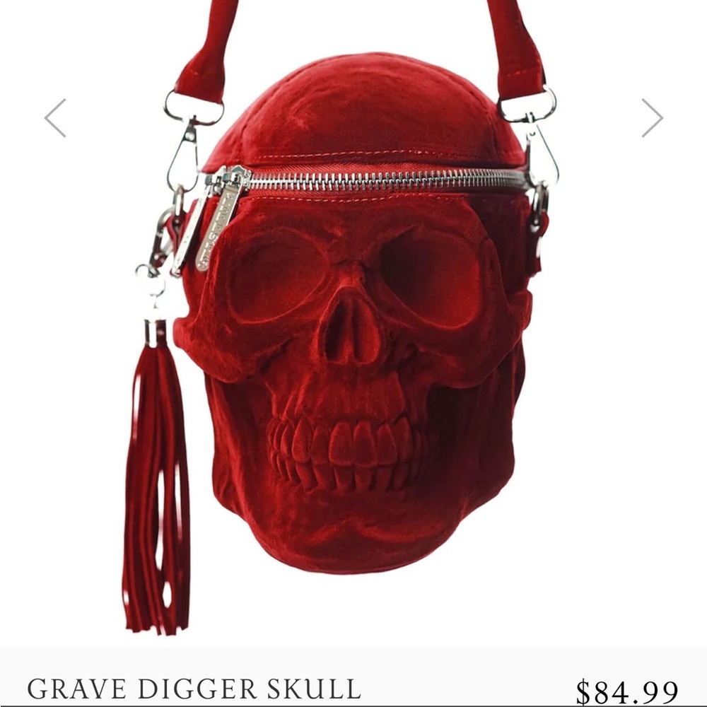 Killstar Grave Digger Skull purse